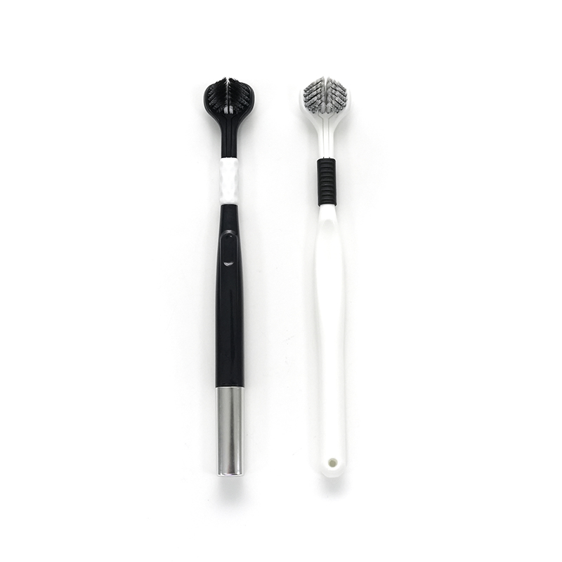 PP rukojeť 3D kartáčková hlava Ultra jemný měkký PBT spirála nabroušené štětiny americký styl hloubkové čištění zubní kartáček pro dospělé